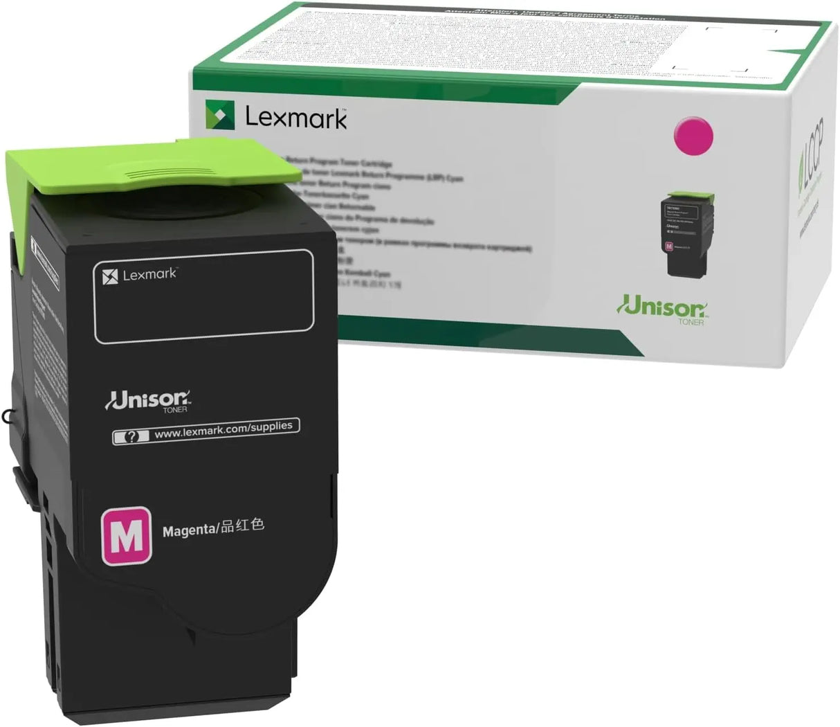 LEXMARK Printers/Printer Ink and Toners Lexmark Magenta Toner Cartridge Return Program Yield 1,400 Pages - 78C00MG