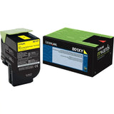 LEXMARK Printers/Printer Ink and Toners Lexmark Yellow Toner Cartridge Return Program Yield 4,000 Pages 80C1XY0