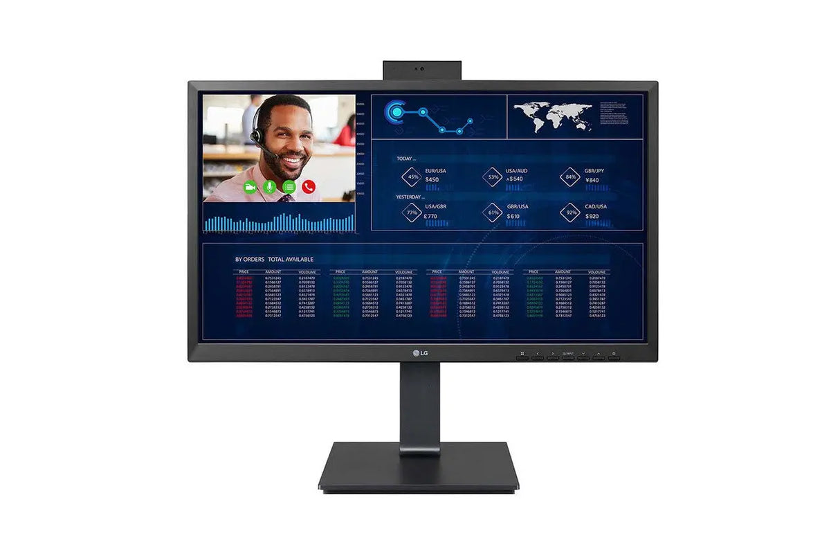 LG Computers and Laptops/Desktop/All-in-One PCs LG Thin Client 23.8'' All-in-One with Pop-up Webcam and IGEL OS, Intel Pentium 16GB eMMC 8GB RAM 24CQ651N-6P