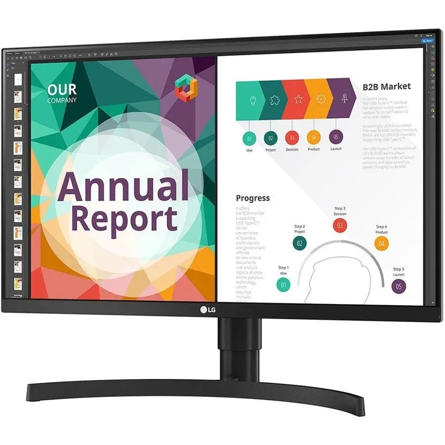 LG Monitors and Displays/Small Format Display/IPS LG 27” IPS HDR Ultra HD 4K Monitor with USB Type-C and Built-in Speakers 27BN85UN-B