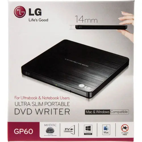 LG Printers/Printer Accessories LG GP60NB50 optical disc drive DVD Super Multi DL Black GP60NB50