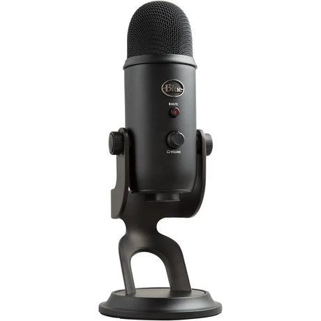 LOGITECH Blue Yeti Wired Condenser Microphone - Stereo - 20 Hz to 20 kHz - Cardioid, Bi-directional, Omni-directional - Desktop, Stand Mountable, Side-address - USB - 988-000100