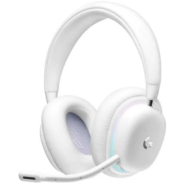LOGITECH Logitech G735 Gaming Headset - Mini-phone (3.5mm), USB - Wired/Wireless - Bluetooth/RF - 65.6 ft - 38 Ohm - 20 Hz - 20 kHz - On-ear - Ear-cup - Cardioid, Uni-directional Microphone - White Mist