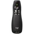 LOGITECH Logitech R400 Wireless Presenter - Laser - Wireless - Radio Frequency - 2.40 GHz - Black - 1 Pack - USB - 910-001354