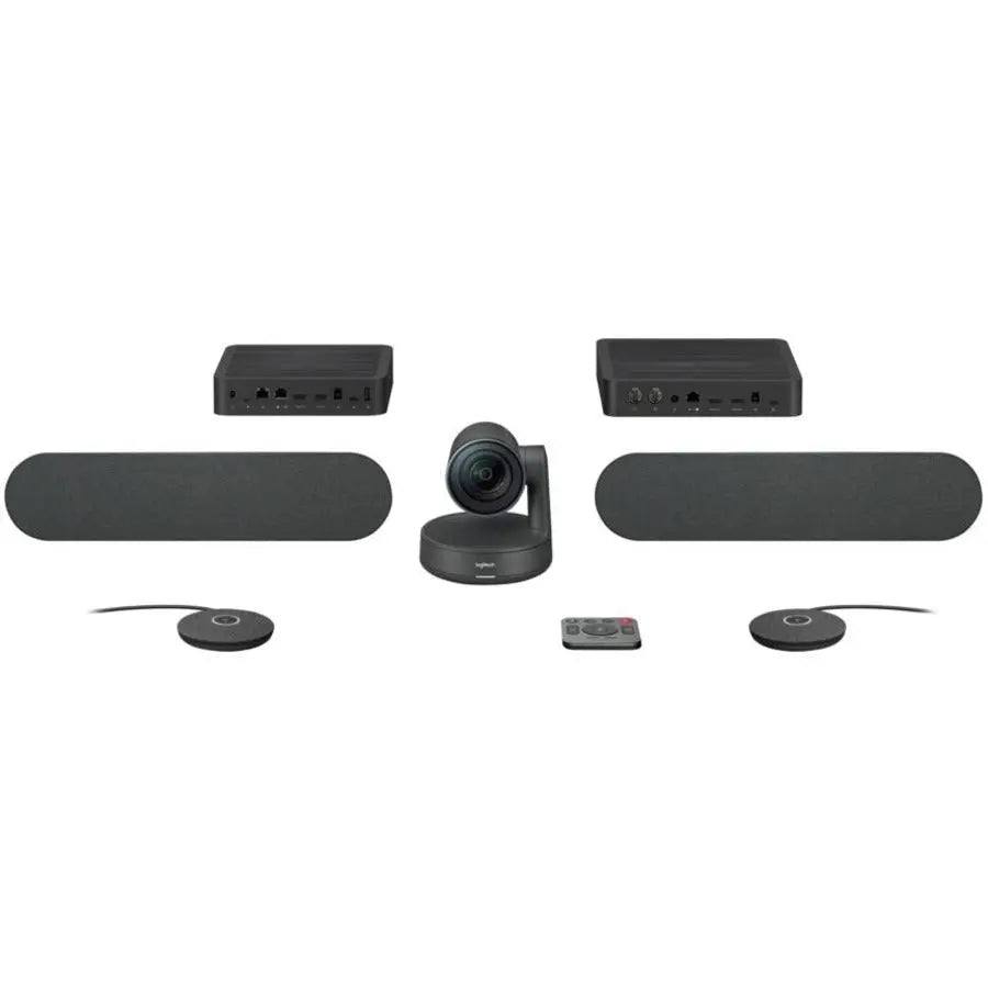 LOGITECH Logitech Rally Plus Video Video Conference Equipment - Full HD - 30 fps - 1 x Network (RJ-45) - USB - Gigabit Ethernet - External Speaker(s) - External Microphone(s) - Desktop - 960-001225