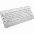 LOGITECH Logitech Signature K650 Wireless Comfort Keyboard - Wireless Connectivity - Bluetooth/RF - 32.81 ft - PC, Mac - AA Battery Size Supported - Off White
