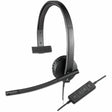 LOGITECH Logitech USB Headset Mono H570e - Mono - USB - Wired - 31.50 Hz - 20 kHz - Over-the-head - Monaural - Supra-aural - Noise Cancelling, Electret Microphone - 981-000570