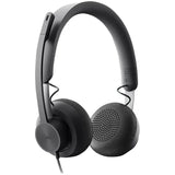 LOGITECH Logitech Zone Headset - Stereo - USB Type C - Wired - 32 Ohm - 20 Hz - 16 kHz - Over-the-head - Binaural - Circumaural - 6.23 ft Cable - Uni-directional, Omni-directional Microphone - 981-000871
