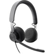 LOGITECH Logitech Zone Headset - Stereo - USB Type C - Wired - 32 Ohm - 20 Hz - 16 kHz - Over-the-head - Binaural - Circumaural - 6.23 ft Cable - Uni-directional, Omni-directional Microphone - 981-000871