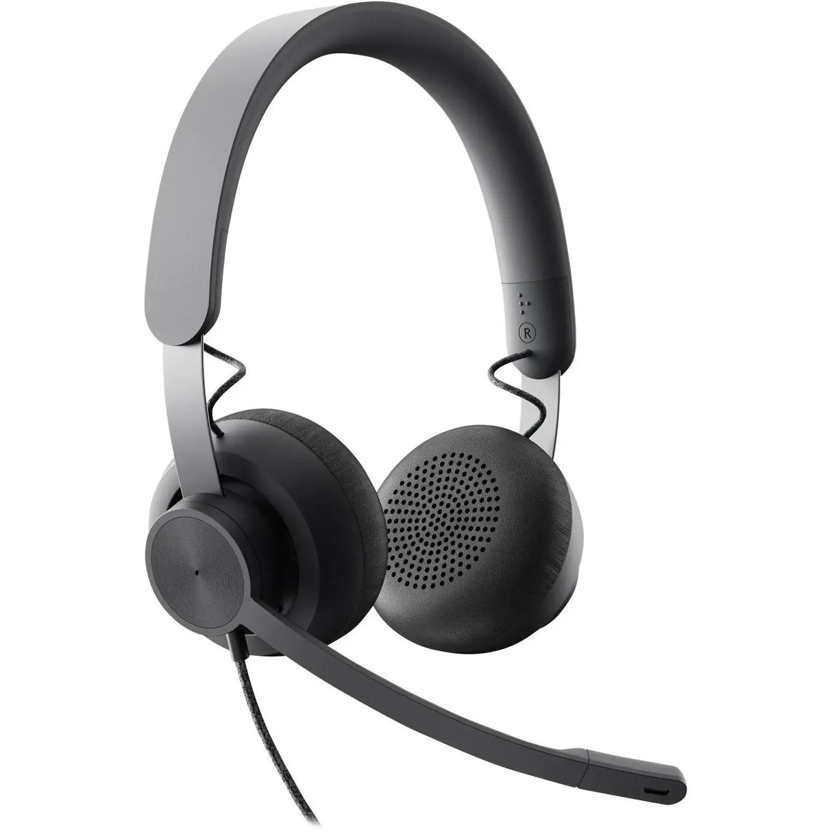 LOGITECH Logitech Zone Headset - Stereo - USB Type C - Wired - 32 Ohm - 20 Hz - 16 kHz - Over-the-head - Binaural - Circumaural - 6.23 ft Cable - Uni-directional, Omni-directional Microphone - 981-000876