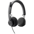 LOGITECH Logitech Zone Headset - Stereo - USB Type C - Wired - 32 Ohm - 20 Hz - 16 kHz - Over-the-head - Binaural - Circumaural - 6.23 ft Cable - Uni-directional, Omni-directional Microphone - 981-000876