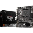 MSI MSI A520M-A PRO Desktop Motherboard - AMD A520 Chipset - Socket AM4 - Micro ATX - 64 GB DDR4 SDRAM Maximum RAM - DIMM, UDIMM - 2 x Memory Slots - Gigabit Ethernet - HDMI - 4 x SATA Interfaces - A520MAPRO