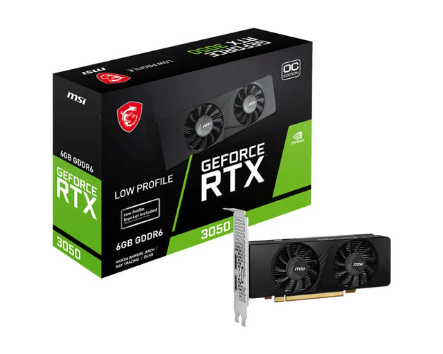 MSI MSI GEFORCE RTX 3050 LP 6G OC graphics card NVIDIA 6 GB GDDR6 - G3050LP6C