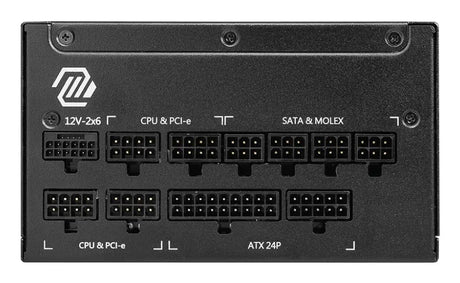 MSI MSI MAG A1000GL PCIE5 II power supply unit 1000 W 24-pin ATX ATX Black - MAGA1000GLPCIE5II