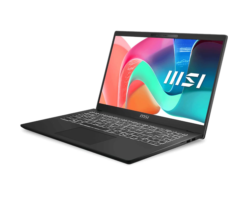 MSI MSI Modern 15 H C2RMTG-406US Intel Core 9 270H Laptop 39.6 cm (15.6") Full HD 32 GB DDR4-SDRAM 1 TB SSD Wi-Fi 6E (802.11ax) Windows 11 Home Black - MOD15HC2406