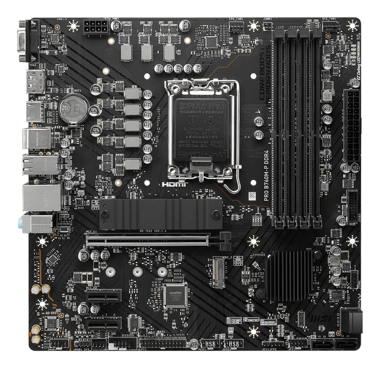 MSI MSI PRO B760M-P DDR4 motherboard Intel B760 LGA 1700 micro ATX - B760MPD4