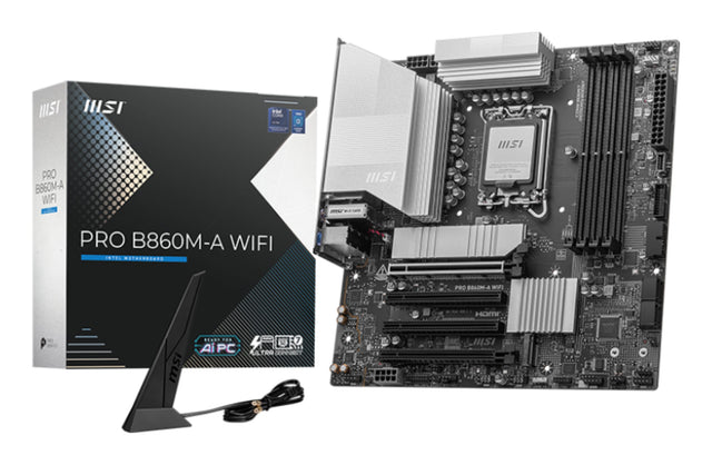MSI MSI PRO B860M-A WIFI motherboard Intel B860 LGA 1851 (Socket V1) micro ATX - B860MAWIFI