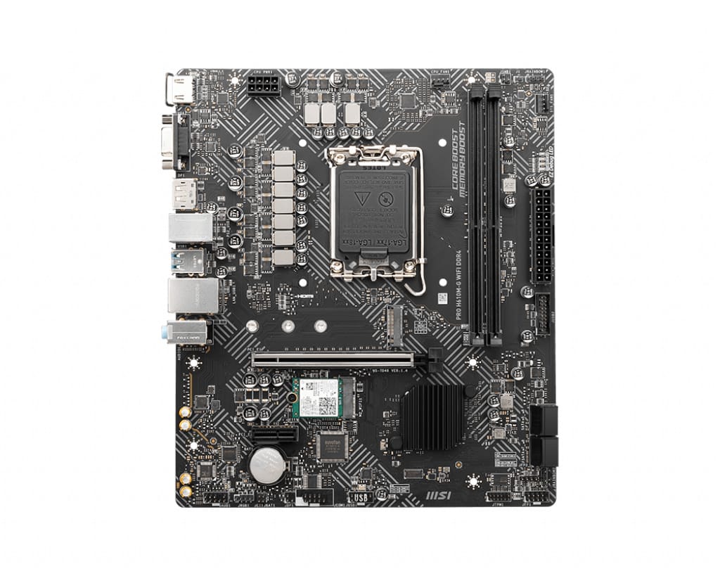 MSI MSI PRO H610M-G WIFI DDR4 motherboard Intel H610 LGA 1700 micro ATX - PROH610MGD4WIFI