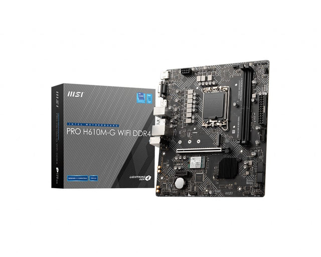 MSI MSI PRO H610M-G WIFI DDR4 motherboard Intel H610 LGA 1700 micro ATX - PROH610MGD4WIFI