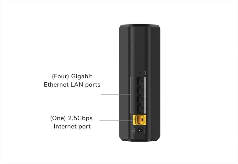 NETGEAR Bridge / Router NETGEAR Nighthawk RS100 wireless router Gigabit Ethernet Dual-band (2.4 GHz / 5 GHz) Black - RS100-100NAS