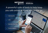 NETGEAR Bridge / Router NETGEAR Nighthawk RS100 wireless router Gigabit Ethernet Dual-band (2.4 GHz / 5 GHz) Black - RS100-100NAS