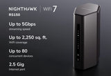 NETGEAR Bridge / Router NETGEAR Nighthawk RS150 wireless router Gigabit Ethernet Dual-band (2.4 GHz / 5 GHz) Black - RS150-100NAS