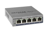 NETGEAR NETGEAR 5-Port Gigabit Ethernet Plus Switch (GS105Ev2) - GS105E-200NAS