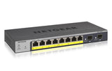 NETGEAR NETGEAR 8-Port PoE Gigabit Ethernet Smart Switch (GS110TP) - GS110TP-300NAS
