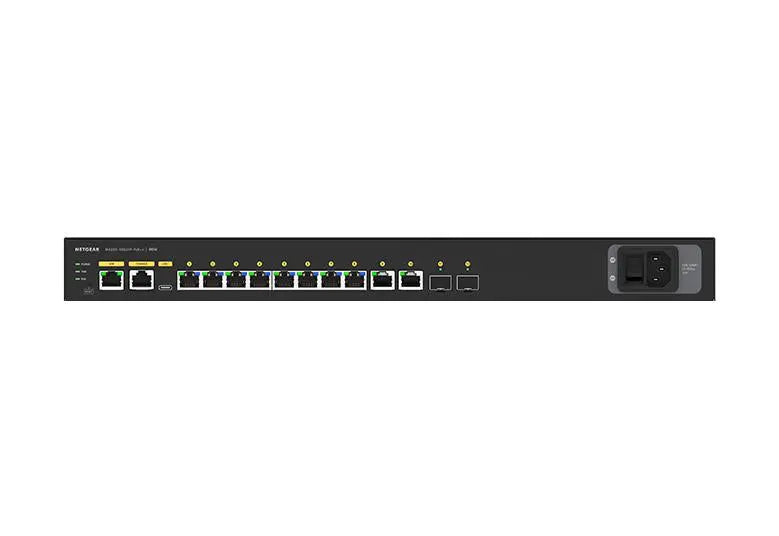 NETGEAR NETGEAR AV LINE M4250-10G2XF-POE++ 8X1G UTRA90 Managed L2/L3 Gigabit Ethernet (10/100/1000) Power over Ethernet (PoE) 1U Black - GSM4212UX-100NAS