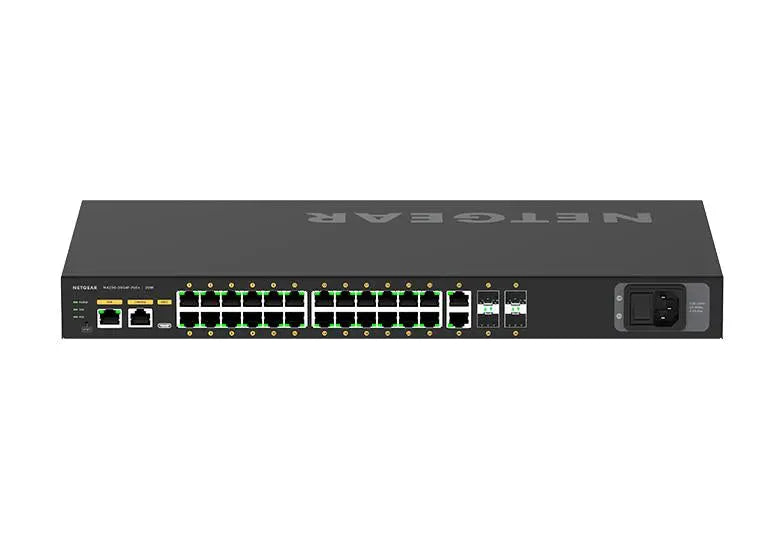 NETGEAR NETGEAR GSM4230P Managed L2/L3/L4 Gigabit Ethernet (10/100/1000) Power over Ethernet (PoE) 1U Black - GSM4230P-100NAS