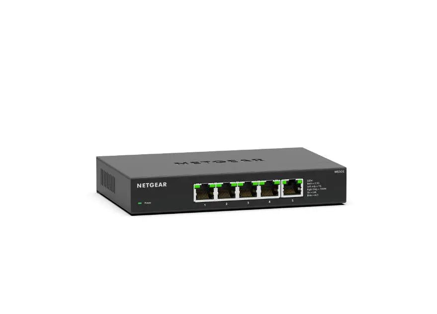 NETGEAR NETGEAR MS305-100NAS network switch Unmanaged 2.5G Ethernet (100/1000/2500) Black - MS305-100NAS