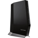 NETGEAR Netgear Nighthawk CAX80 Wi-Fi 6 IEEE 802.11ax Ethernet, Cable Wireless Router - 2.40 GHz ISM Band - 5 GHz UNII Band - 750 MB/s Wireless Speed - 4 x Network Port - 1 x Broadband Port - USB - 2.5 Gigabi...  - CAX80-100NAS