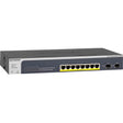 NETGEAR Netgear ProSAFE 8-Port PoE+ Gigabit Smart Managed Switch with 2 SFP Ports (GS510TPP) - 8 Ports - Manageable - Gigabit Ethernet - 1000Base-T - 3 Layer Supported - Modular - 2 SFP Slots - Power Supply -...  - GS510TPP-100NAS