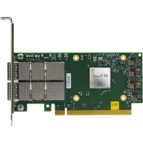 NVIDIA MCX623106AC-CDAT ConnectX-6 Dx EN Adapter Card 100GbE Crypto Enabled - PCI Express 4.0 x16 - 2 Port(s) - Optical Fiber - 100GBase-X, 50GBase-X, 25GBase-X, 10GBase-X, 1000Base-X - QSFP56 - Plug-...  - MCX623106AC-CDAT NVIDIA