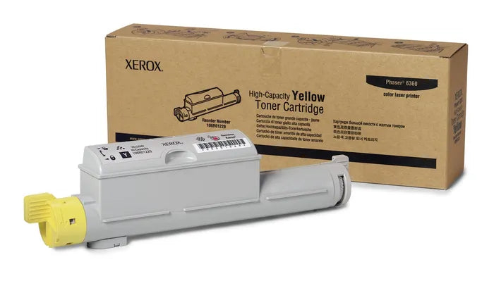 Xerox Genuine Phaser 6360 Yellow Toner Cartridge - 106R01220 - 106R01220