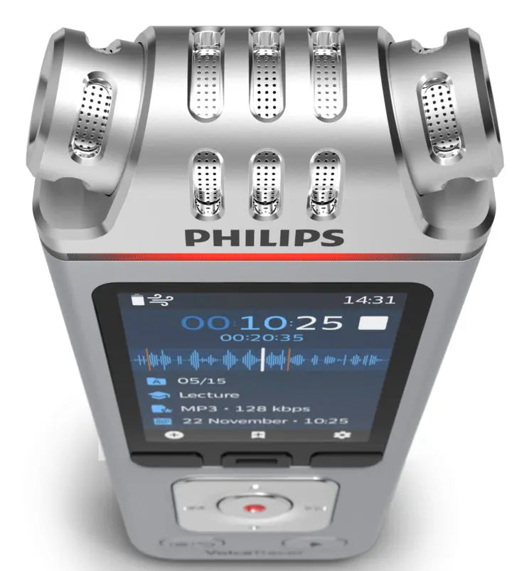 PHILIPS Philips DVT4115 Digital Voice Tracer Flash card Chrome, Silver - DVT4115
