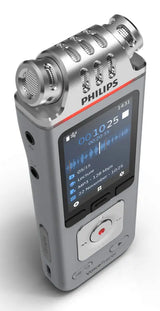 PHILIPS Philips DVT4115 Digital Voice Tracer Flash card Chrome, Silver - DVT4115