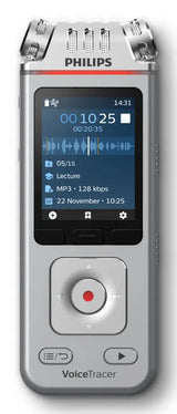 PHILIPS Philips DVT4115 Digital Voice Tracer Flash card Chrome, Silver - DVT4115