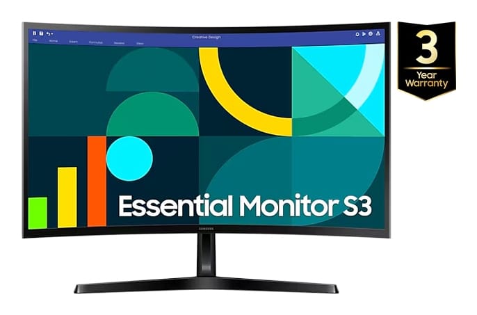 SAMSUNG Samsung 24 S36GD FHD CURVED 100 HZ computer monitor 61 cm (24") 1920 x 1080 pixels Full HD Black - LS24D368GANXZA