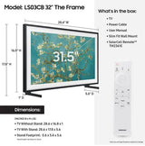 SAMSUNG Samsung The Frame QN32LS03CBFXZA TV 81.3 cm (32") Full HD Smart TV Wi-Fi Black - QN32LS03CBFXZA