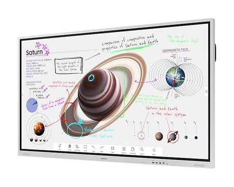 SAMSUNG Samsung WM75B interactive whiteboard 190.5 cm (75") 3840 x 2160 pixels Touchscreen Grey USB / Bluetooth
