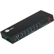 SIIG SIIG 10 Port Industrial USB 3.1 Gen 1 Hub with Dual USB-C & 65W Charging - 5Gbps Data Transfer Rates , Wall & DIN Rail Mount Support - ID-US0811-S1