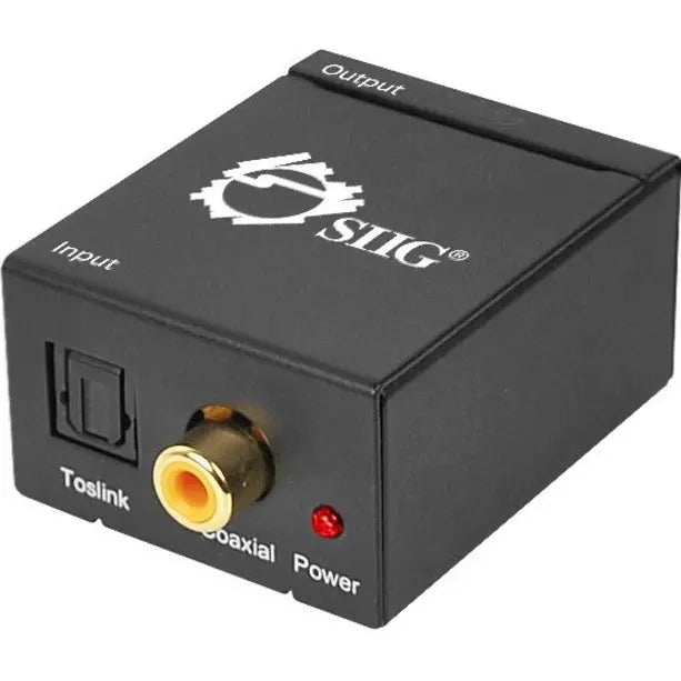 SIIG SIIG Digital to Analog Audio Converter - 96 kHzBlack - CE-CV0011-S2