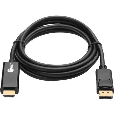 SIIG SIIG DisplayPort 1.2 To HDMI 6ft Cable 4K/30Hz - 6 ft DisplayPort/HDMI A/V Cable for Audio/Video Device, HDTV, PC, Monitor, Notebook, Desktop Computer - First End: 1 x 20-pin DisplayPort 1.2 Digital A...  - CB-DP1Q12-S1