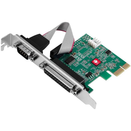 SIIG SIIG DP Cyber 1S1P PCIe Card - Full-height Plug-in Card - PCI Express 2.0 x1 - PC - 1 x Number of Parallel Ports External - 1 x Number of Serial Ports External - JJ-E20311-S1