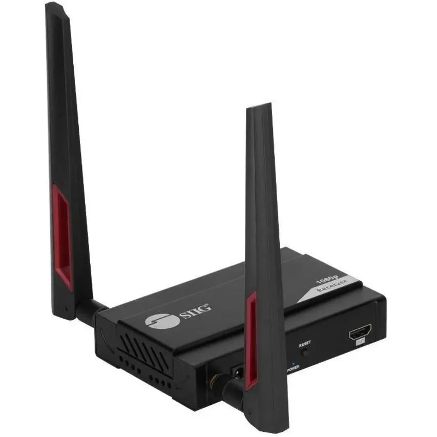 SIIG SIIG Full HD Wireless HDMI Extender - Receiver - Receives 1080p HDMI A/V signals wirelessly without complicated cable or wire installation, working range up to 656ft through line-of-sight environment, Receiver for CE-H27611-S1