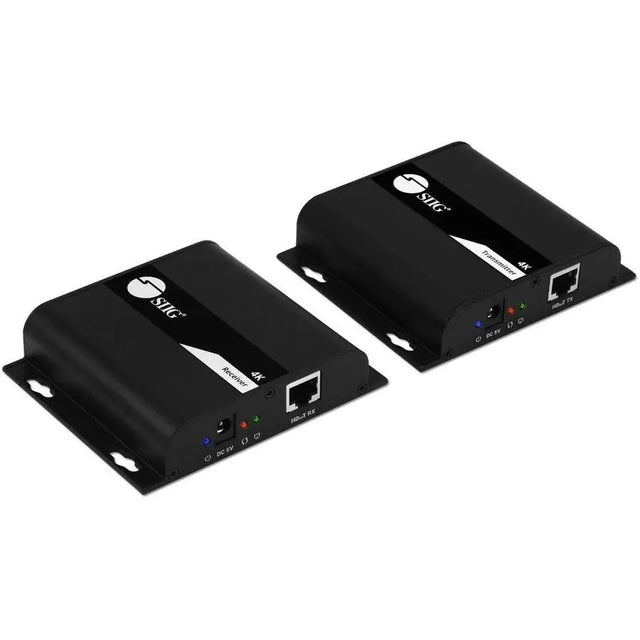 SIIG SIIG HDMI 4K30Hz HDbitT over IP Extender - 120m - Extends HDMI audio/video signals up to 120m over cost effective Cat 6/7 cable, while maintaining signal strength and superior audio/video quality, 4K3 - CE-H25D11-S2