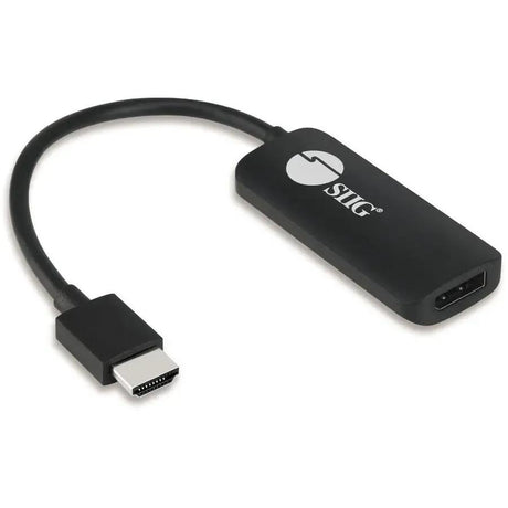 SIIG SIIG HDMI to DisplayPort 1.2 4K 60Hz Converter Adapter - NOT a Bi-Directional Adapter - Compliant with HDMI 2.0a & HDCP 2.2 - CB-H21811-S1