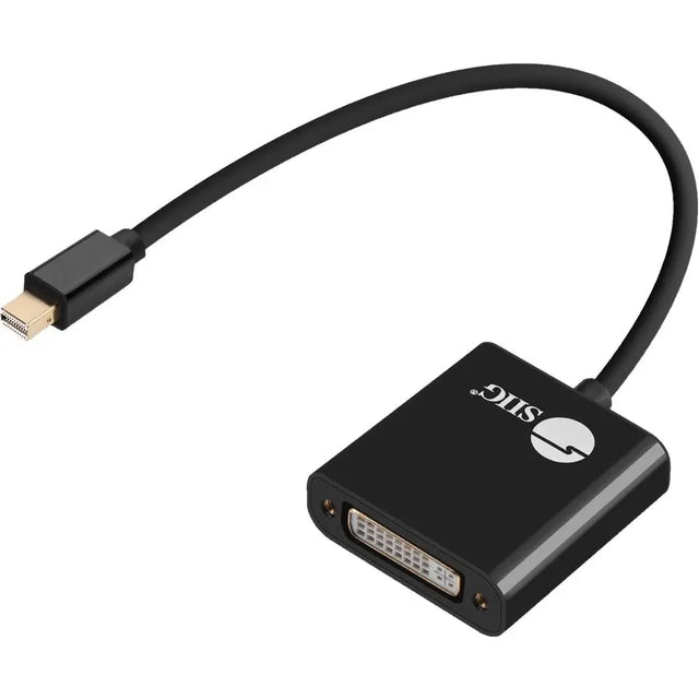 SIIG SIIG Mini DisplayPort to DVI Adapter - Active - DVI-D/Mini DisplayPort Video Cable for Video Device, Computer, HDTV, PC, Graphics Card - First End: 1 x 29-pin DVI-D (Single-Link) Digital Video - Femal...  - CB-DP1X12-S1