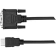 TARGUS Targus 1.8M HDMI (M) to DVI (M) Cable - 6 ft DVI/HDMI Video Cable for Video Device, Notebook, DVD Player, TV - First End: 1 x HDMI Digital Audio/Video Male - Second End: 1 x DVI-I (Single-Link) Digita...  - ACC973USZ
